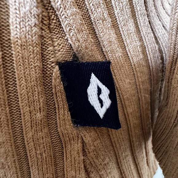 Vintage 90s Y2K Off The Shoulder Ribbed Chunky Knit Whimsigoth Top Indie Scene M - Picture 5 of 6